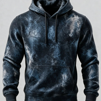 Unisex 3D Printed Hoodie Vintage Rust Texture Block Pullover Long Sleeve Kangaroo Pocket Street Casual Sweatshirt