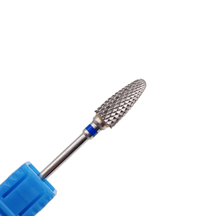 1Pc Bullet Carbide Nail Drill Bits Professional 3/32"Tungsten Flame Nail Bit Manicure Acrylic Gel Remover Nail Accessories Tools