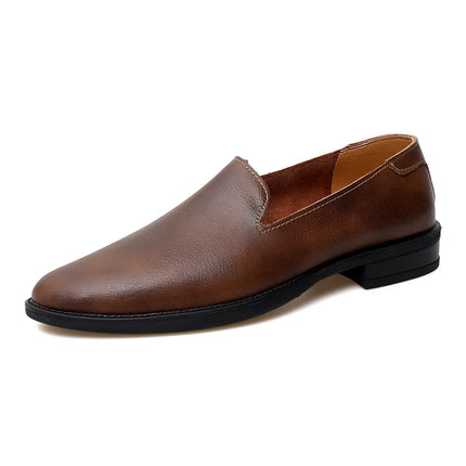 Big Size 47 48 mocassini da uomo Slip On scarpe Casual in pelle estate punta a punta larghezza stretta stile coreano Slip-On in morbida pelle