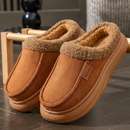 Wide Last Men's Arch Support Slippers EVA anti Slip Thick Sole Comfortable Memory Cotton Cushioning Warm Winter Indoor Shoes