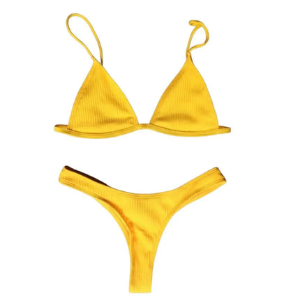 2 pezzi/set bikini da donna sexy set costumi da bagno da donna con cinturino per spaghetti senza fili ad asciugatura rapida platinumshop