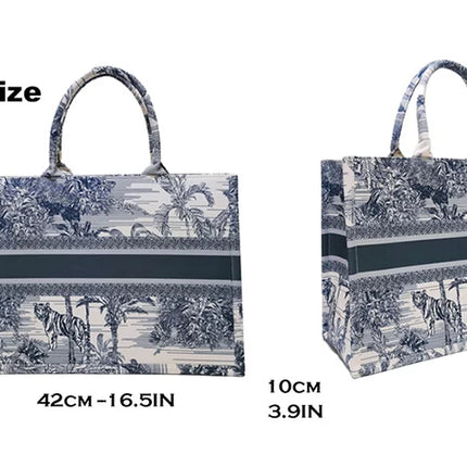 New 2026 Women's Personalized Tote Bag, Printed Canvas Handbag, Large Capacity Beach Bag