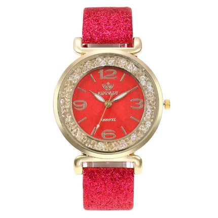 Orologio da donna di marca di lusso Orologio da polso al quarzo da donna con cassa rotonda Orologi da donna Orologio da festival Regalo di San Valentino platinumshop