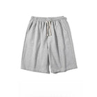 Pantaloncini da uomo casual classici a tinta unita di media lunghezza, semplici pantaloncini sportivi casual di tendenza