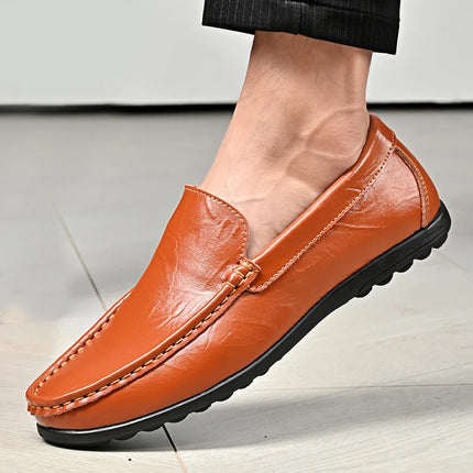 Scarpe Casual da Uomo in Pelle PU, Nuovi Arrivi, Mocassini Leggeri e Comodi, Scarpe da Guida e da Cerimonia, Slip-On