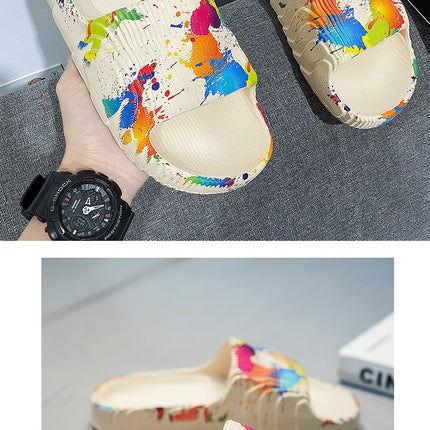 Scarpe estive da uomo Pantofole da spiaggia Scivoli antiscivolo in EVA all'aperto Moda donna Appartamenti Infradito Sandali casual Casa di lusso