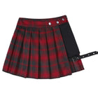 Harajuku Punk Gothic Black High Waisted Skirts Women Sexy Patchwork Bandage Mini Skirt Female Streetwear