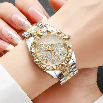 Orologi da donna con diamanti di lusso Orologio da polso al quarzo da donna con quadrante arabo alla moda Reloj Mujer Orologio da ragazza regalo (senza scatola) platinumshop