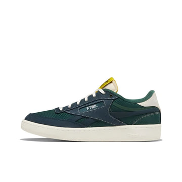 Reebok Club C Skateboard Shoes Unisex Low Top Green/White HQ2203