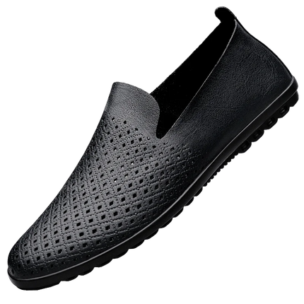 Scarpe da uomo in vera pelle Casual formali mocassini da uomo mocassini estate italiana traspirante Slip on scarpe da barca maschili Over Size 50 51
