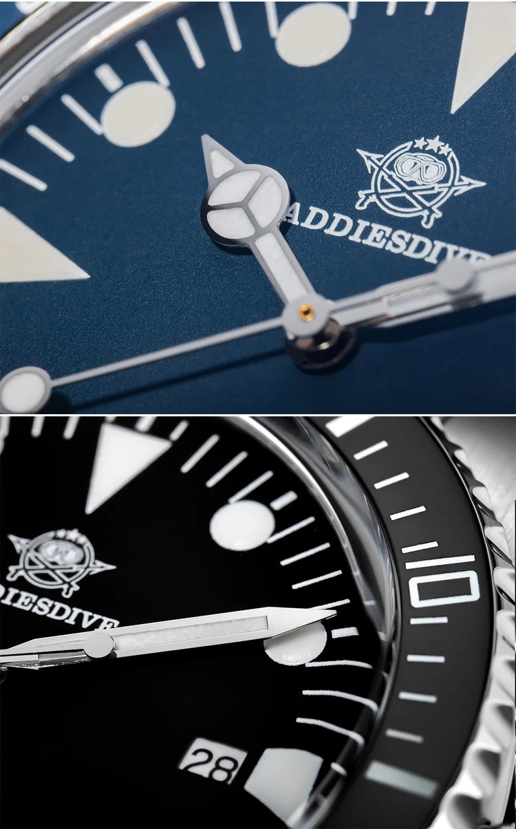 ADDIESDIVE New Gift Watch For Men AD2068 Quartz Watches 39mm Waterproof 200m Ceramic Bezel BGW9 Luminous Diving Leisure Wristwat