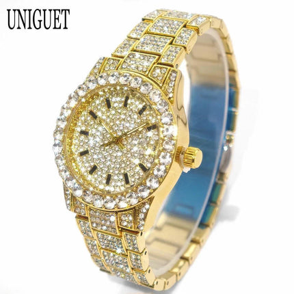 Orologio da Donna UNIGUET di Lusso alla Moda, Elegante Quadrante Piccolo con Diamanti Rosa, Mini Orologio da Polso al Quarzo Bling-Bling da Donna, Regalo platinumshop