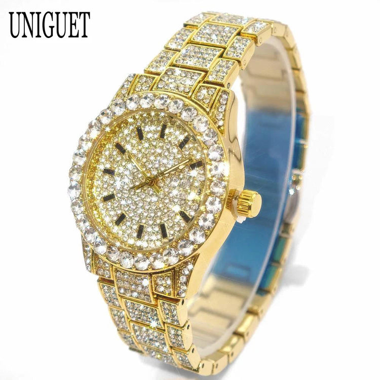 Orologio da Donna UNIGUET di Lusso alla Moda, Elegante Quadrante Piccolo con Diamanti Rosa, Mini Orologio da Polso al Quarzo Bling-Bling da Donna, Regalo platinumshop