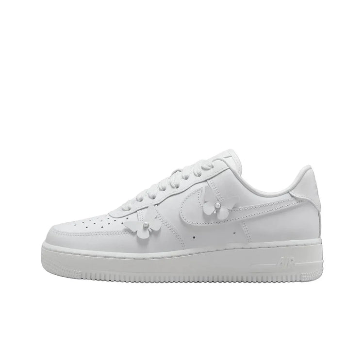 Nike Air Force 1 Slip Resistant Abrasion Resistant Low top Skateboard Shoes Women's White IH4480-100