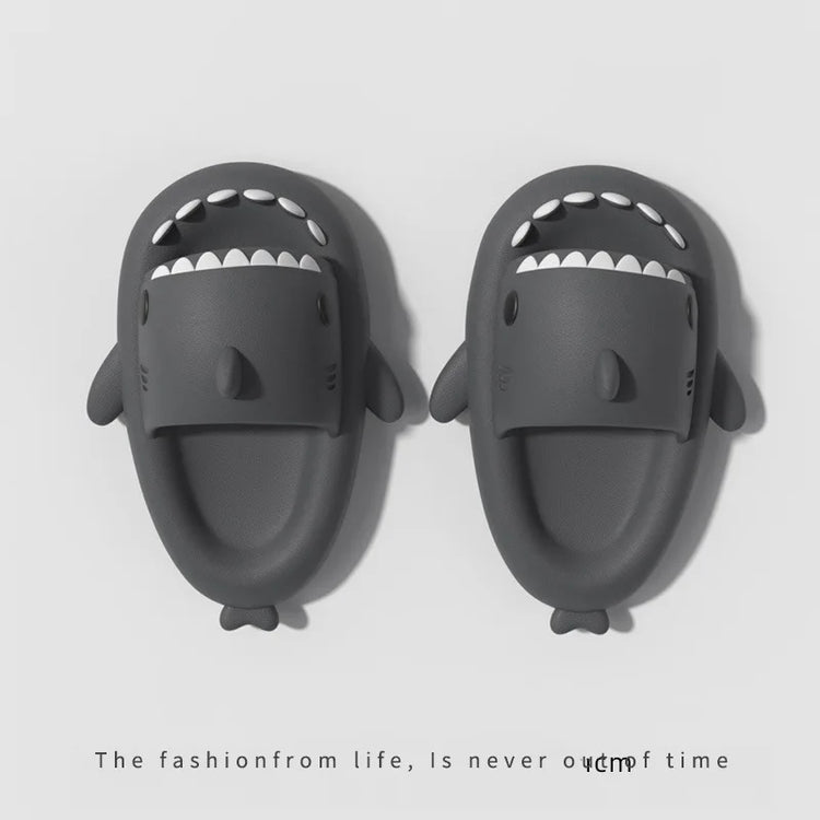 Cute Shark Slippers for Women & Men Summer Platform Night Glow-in-the-Dark Indoor Beach Slides Home Street Wear DIY Accessory