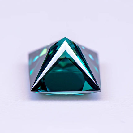Moissanite Lab Diamond Princess Cut Primary Color Emerald Green with Certificate Advanced Jewelry Making jewelry for woman PlatiNum