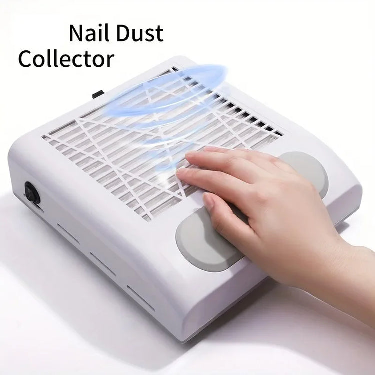 Nail Grinding Polishing Dust Collector Desktop Adjustable Speed Vacuum Device For Home Salon Nail Art Sessions