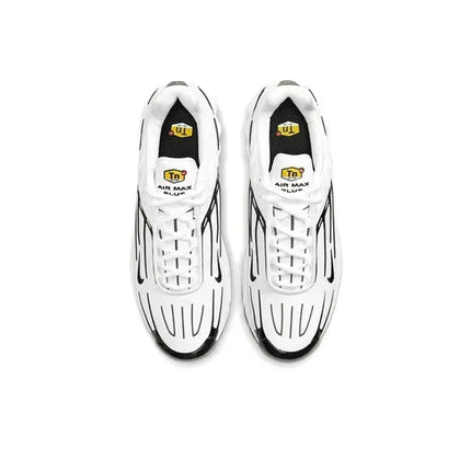 Nike Air Max Plus TN White Black Men Running Shoes Lightweight Comfortable Air Cushion Sports Sneakers