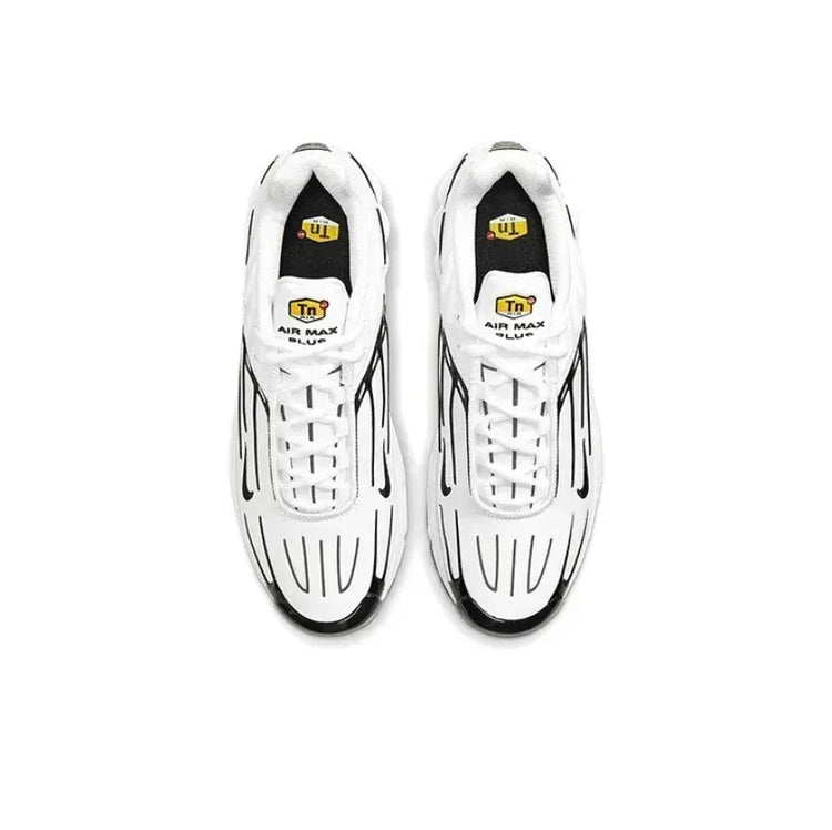 Nike Air Max Plus TN White Black Men Running Shoes Lightweight Comfortable Air Cushion Sports Sneakers