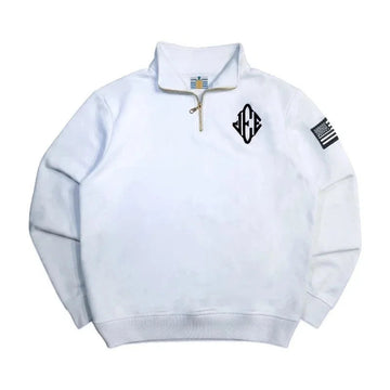 Men Retro Half-Zip Tracksuit Suit Cool Pattern Embroidery Streetwear Casual Fashion Stand Collar Zipneck Hoodie Daily Sweatpants PlatiNum