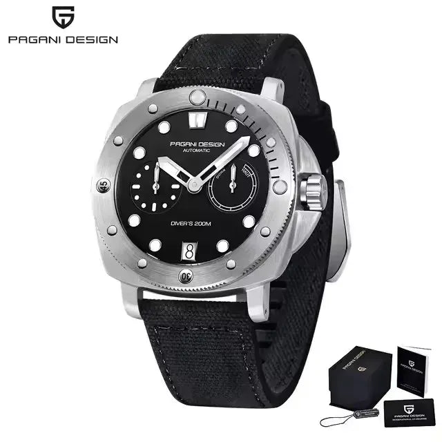 Orologi da Polso Meccanici PAGANI DESIGN con Vetro Zaffiro e Rivestimento AR, Orologio di Lusso da Uomo, Movimento CAL.2C10