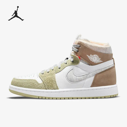 Scarpe da basket da donna Nike Authentic Air Jordan 1 Zoom AJ1 CT0979-102 platinumshop