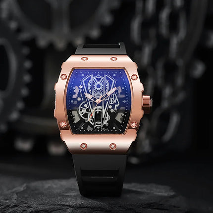 1/2PCS Casual cinturino in silicone orologi sportivi da uomo di lusso quadrante grande orologio al quarzo da uomo Reloj Hombre (senza scatola) platinumshop