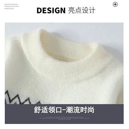 Sweaters men 2023 Winter new arrival thicken sweater Stripe pattern men fashion sweaters autumn Men's wool pullovers MY0799