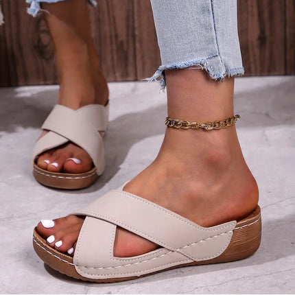 Women's Sandals 2026: Summer Heel Shoes, Casual Indoor and Outdoor, Summer Heel Slippers, Sandalias Mujer