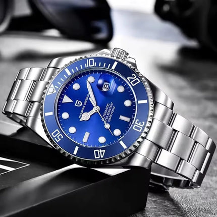PAGANI DESIGN 2026 43MM Serie Water Ghost Orologio Meccanico di Lusso da Uomo con Ghiera in Ceramica, Vetro Zaffiro, Acciaio Inossidabile, Orologi Automatici da Uomo