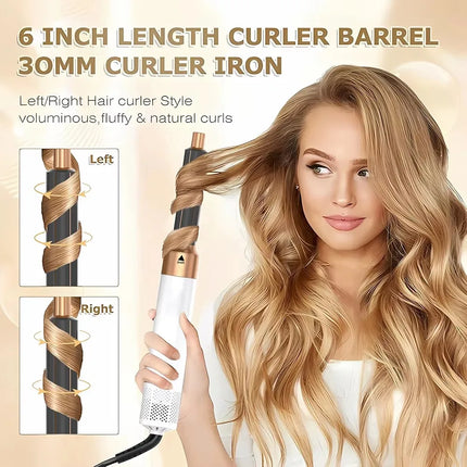 Fast Shipping 5-In-1 Hair Dryer Styling Set Professional Home Styling Tools Curling Iron Hot Air Comb Straightener Multifunctional Hair Salon