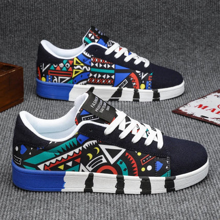 Nuove Scarpe Estive alla Moda per Uomo, Sneakers Sportive Antiscivolo da Passeggio, Scarpe Casual in Tela con Motivi, Zapatos Maschili