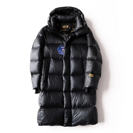 Winter Mens Down Coat Windproof Waterproof Outside Casual Outerwear Zip High Street Fashion Men Warm Hooded Windbreaker Jacket