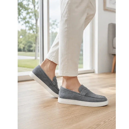 Mocassini classici da uomo, scarpe casual traspiranti senza lacci, scarpe da uomo di design, comode scarpe da guida antiscivolo, mocassini da uomo