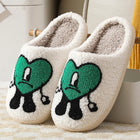 Comwarm Pantofole pelose in pelliccia invernale per donna Scivoli piatti soffici per camera da letto simpatico cartone animato Morbido comfort Scarpe calde in cotone felpato per la casa