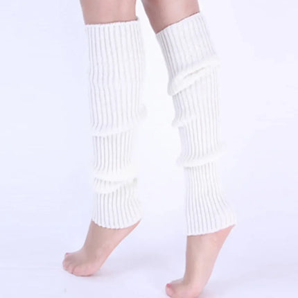 Scaldamuscoli classici in maglia Calzini scaldamuscoli al ginocchio in maglia a costine Calze da donna Calzini alti al ginocchio lavorati a maglia per il massimo comfort