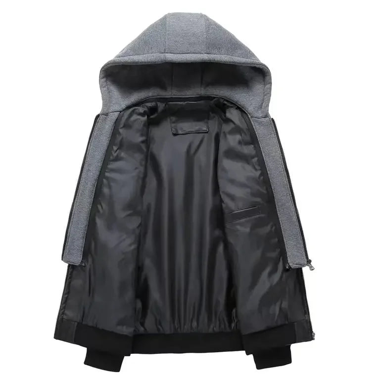 Men's Classic Honda Racing Work Bomber Jacket Zipper Design Leather Jacket Street Motorcycle Riding Windproof Leather Jacket