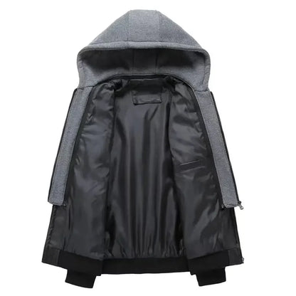 Men's Classic Honda Racing Work Bomber Jacket Zipper Design Leather Jacket Street Motorcycle Riding Windproof Leather Jacket