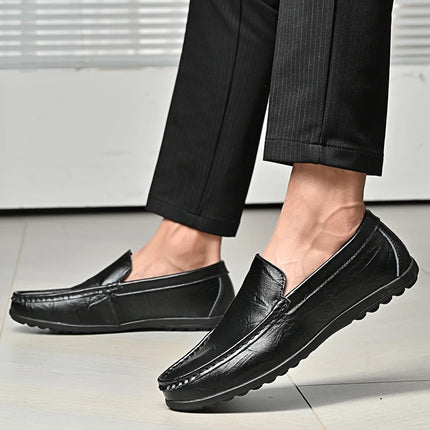 Scarpe Casual da Uomo in Pelle PU, Nuovi Arrivi, Mocassini Leggeri e Comodi, Scarpe da Guida e da Cerimonia, Slip-On