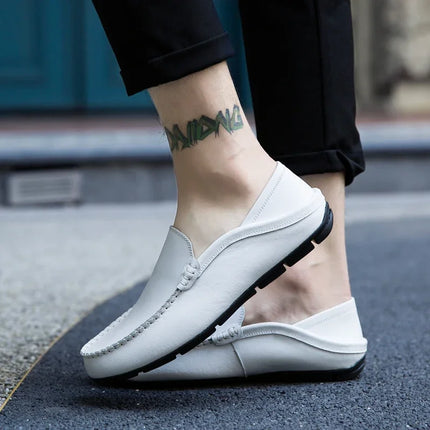 Scarpe da Uomo Casual in Pelle, Mocassini di Design, Slip-on, Scarpe da Barca di Alta Qualità, Chaussure Homme