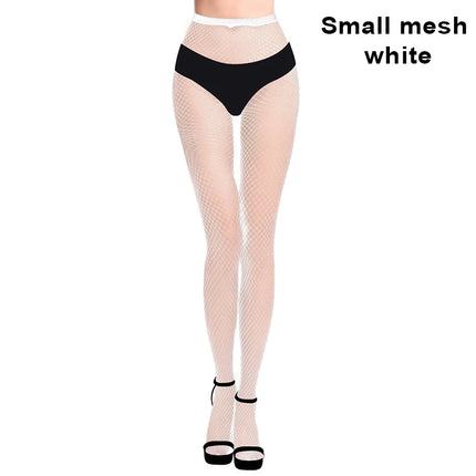 Sexy women's long mesh knit nylon tights thin body stockings perfect legs fishnet hollow high waist leggings socks
