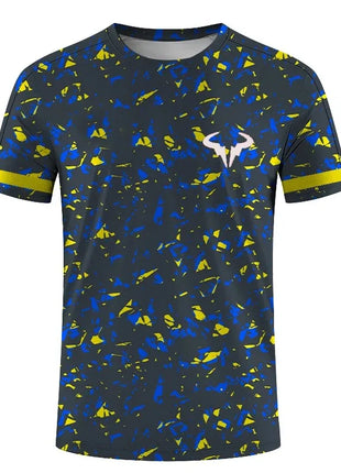 Série de badminton et de tennis T-shirt col rond à manches courtes pour sports extrêmes en plein air homme et femme imprimé 3D