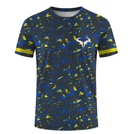 3D Printed Men's and Women's Outdoor Extreme Sports Short Sleeve Round Neck T-Shirt Badminton and Tennis Series