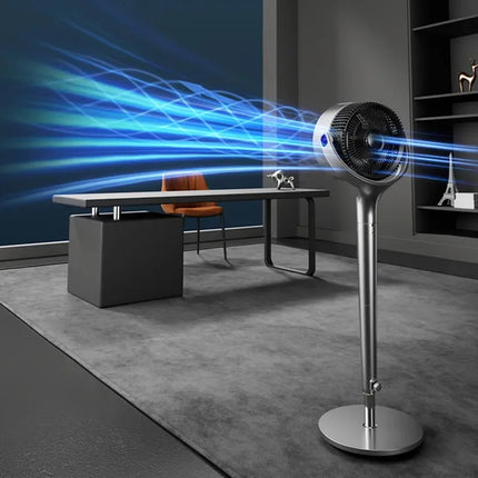 Ventilatore da Terra 220V con Telecomando, Versione Aggiornata, a Frequenza Variabile, Oscillante