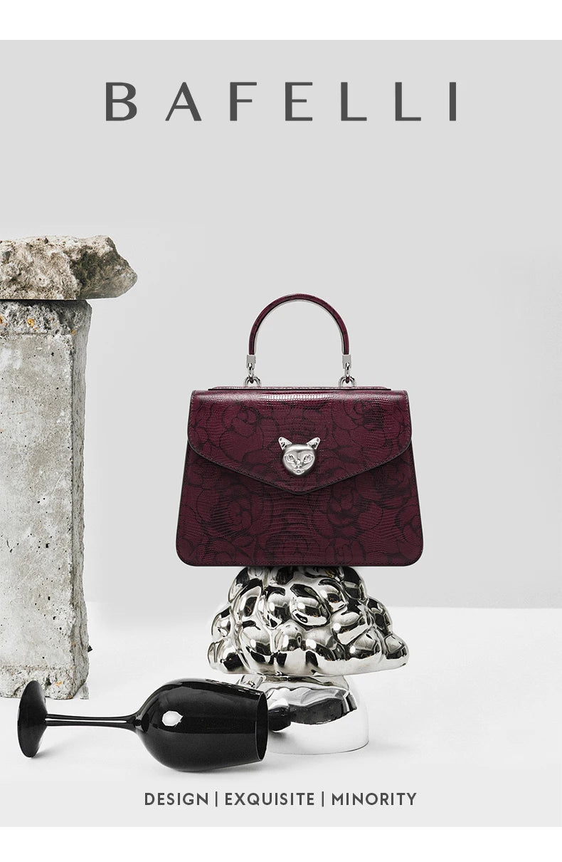 2025 BAFELLI CAT NUOVA MODA DA DONNA SACCHETTO DA DONNA STYLISH BUSINESS FEMMINA IN PELLE MARCA di Lusso CASUAL OL FLORAL VINEA BORETTO