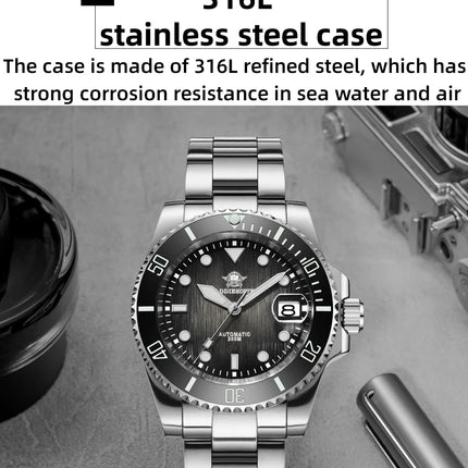 ADDIESDIVE Hot Selling Men's Automatic Watch Sapphire Glass 200m Waterproof Watch BGW9 Night Light Classic Men's Watch AD2536