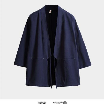 Camicia Estiva da Uomo Stile Cinese Kung Fu Tai Chi, Tinta Unita in Cotone, Comoda, Streetwear Retrò, Abbigliamento Tradizionale