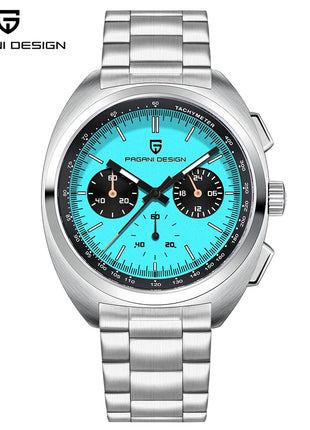 Orologio da Uomo PAGANI DESIGN con Quadrante Giallo, Cronografo al Quarzo, Movimento Giapponese VK63, Vetro Zaffiro, Impermeabile, Novità 2026
