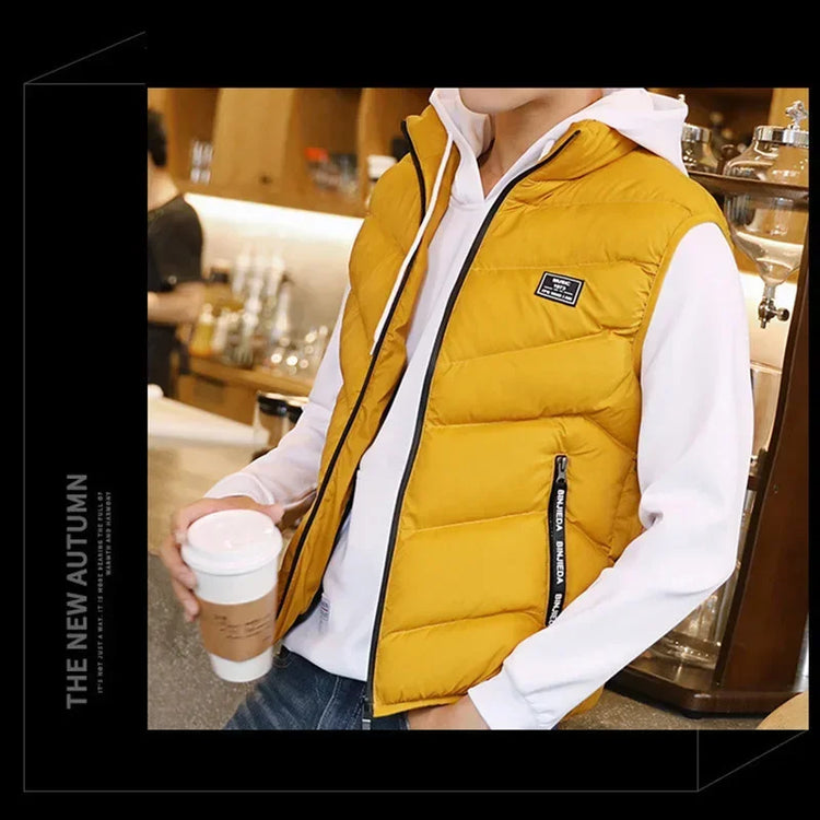 brand Plus size vest Mens Jacket Sleeveless Vests  Jackets men Casual Coats Mens Vest Man Cotton Thicken Waistcoat 8XL
