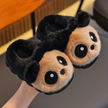 Fashion Cute Panda Children Slippers Keep Warm Comfortable Floor Shoes Home Slippers Winter